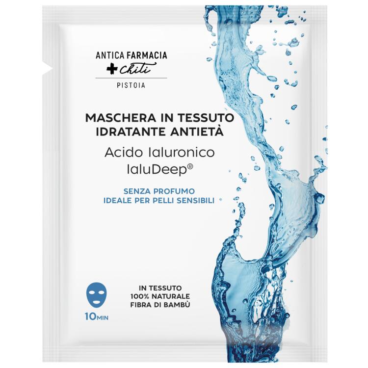 Maschera in Tessuto Idratante Antietà con Acido Ialuronico Antica Farmacia Chiti