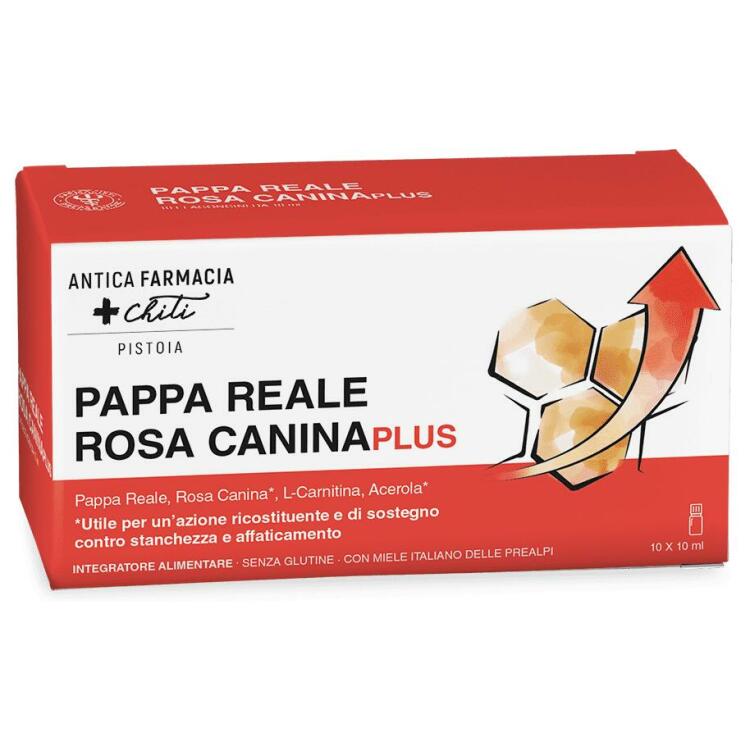 Pappa Reale e Rosa Canina Plus Antica Farmacia Chiti 10 Flaconcini Orali