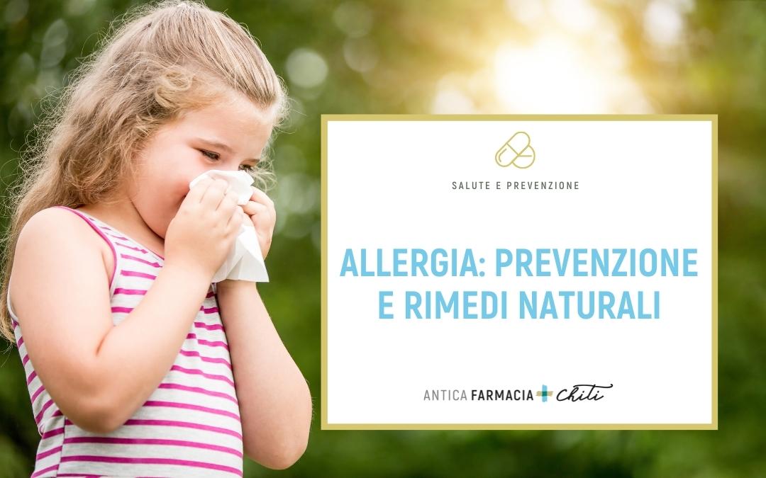 Allergia: prevenzione e rimedi naturali