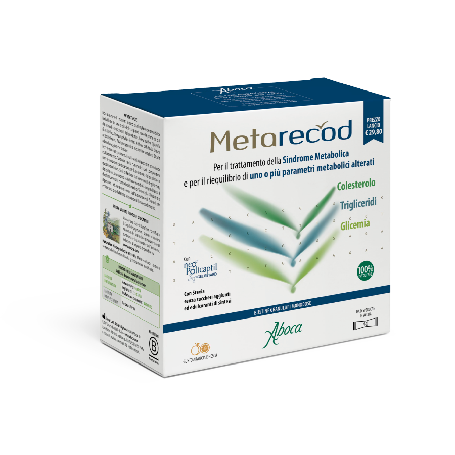ABOCA Metarecod 40 Bustine Integratore Naturale per la Sindrome Metabolica