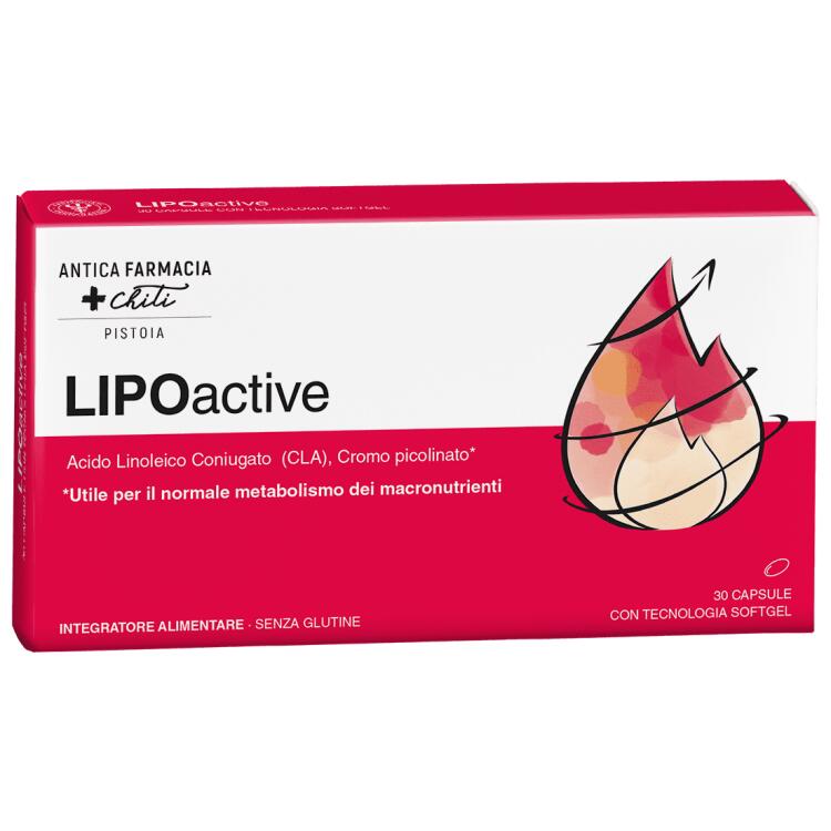 Farmacisti Preparatori LipoActive con Cromo Picolinato 30 Capsule