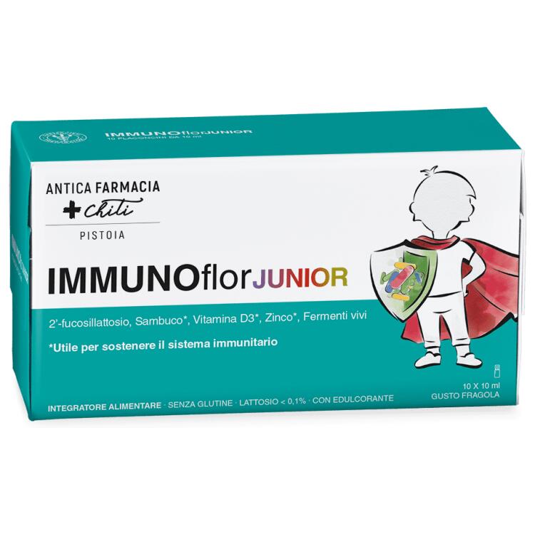 IMMUNOFlor Junior Farmacisti Preparatori 10 Flaconcini Orali